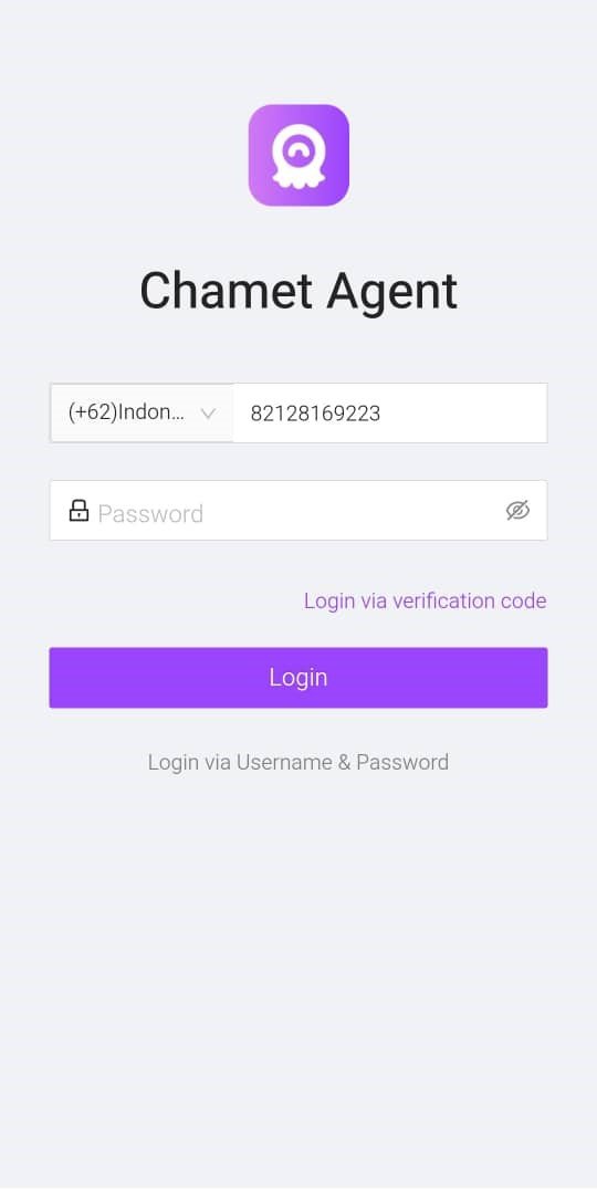 chamet live agent registration step 2
